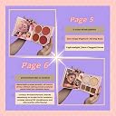 All in One Makeup Palette Book Style Kit for Women | Full Face Professional Makeup Kit with Nude Matte & Shimmer Eyeshadow, Concealer, Blush, Highlighter, Contour, Pressed Powder & Liquid Matte Lipsticks gallery image