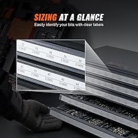 Vista 6 de VEVOR Drill Bit Dispenser Cabinet, Five-Drawer Drill Bit Dispenser, 60-Compartment Drill Bit Organizer Cabinet, Drill Dispenser Organizer Cabinet