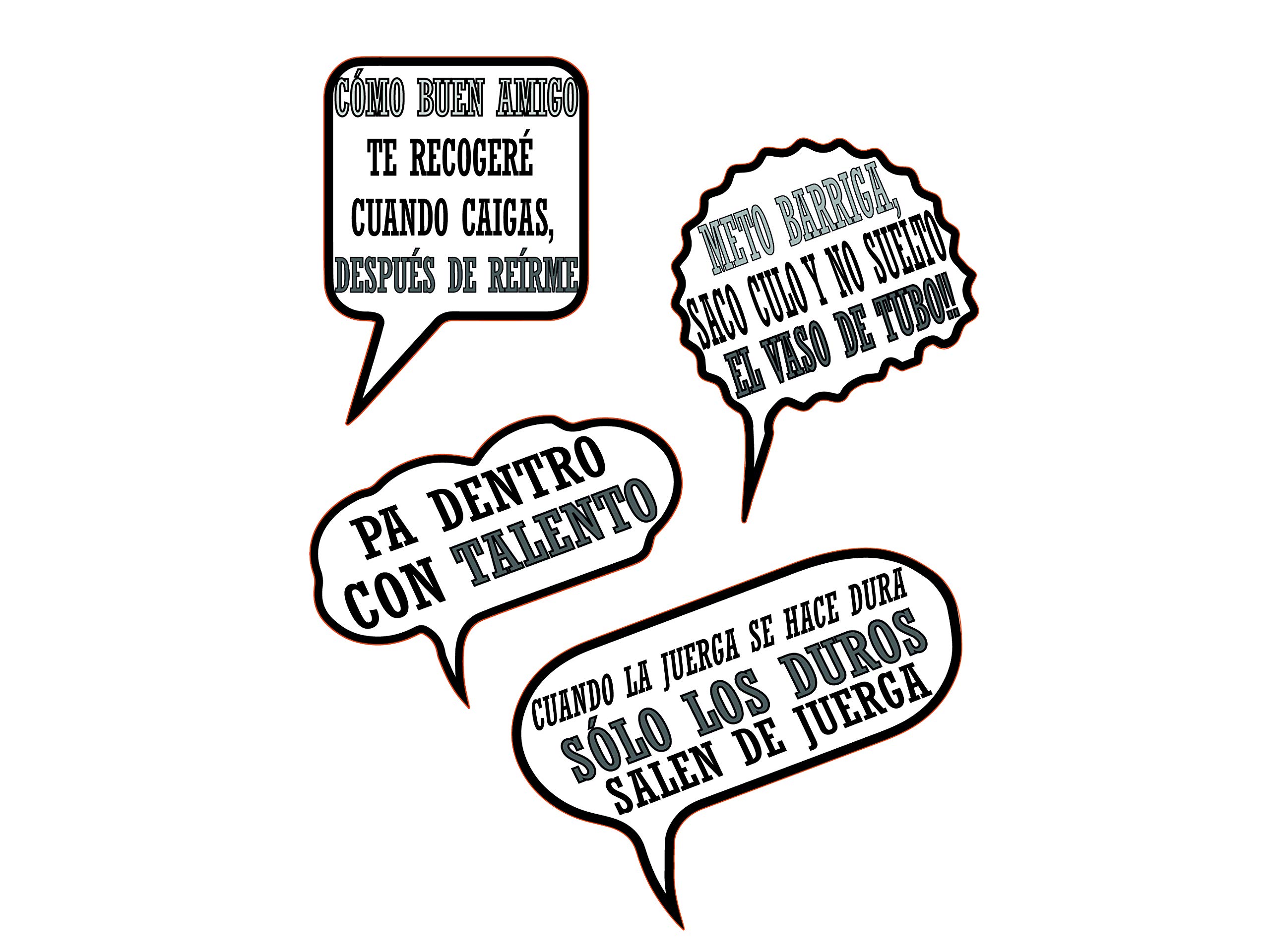 Oedim Atrezzos Photocall Frases Graciosas 100 x 100cm | Complementos para Photocall| Ideas para Regalos Personalizados de Bodas