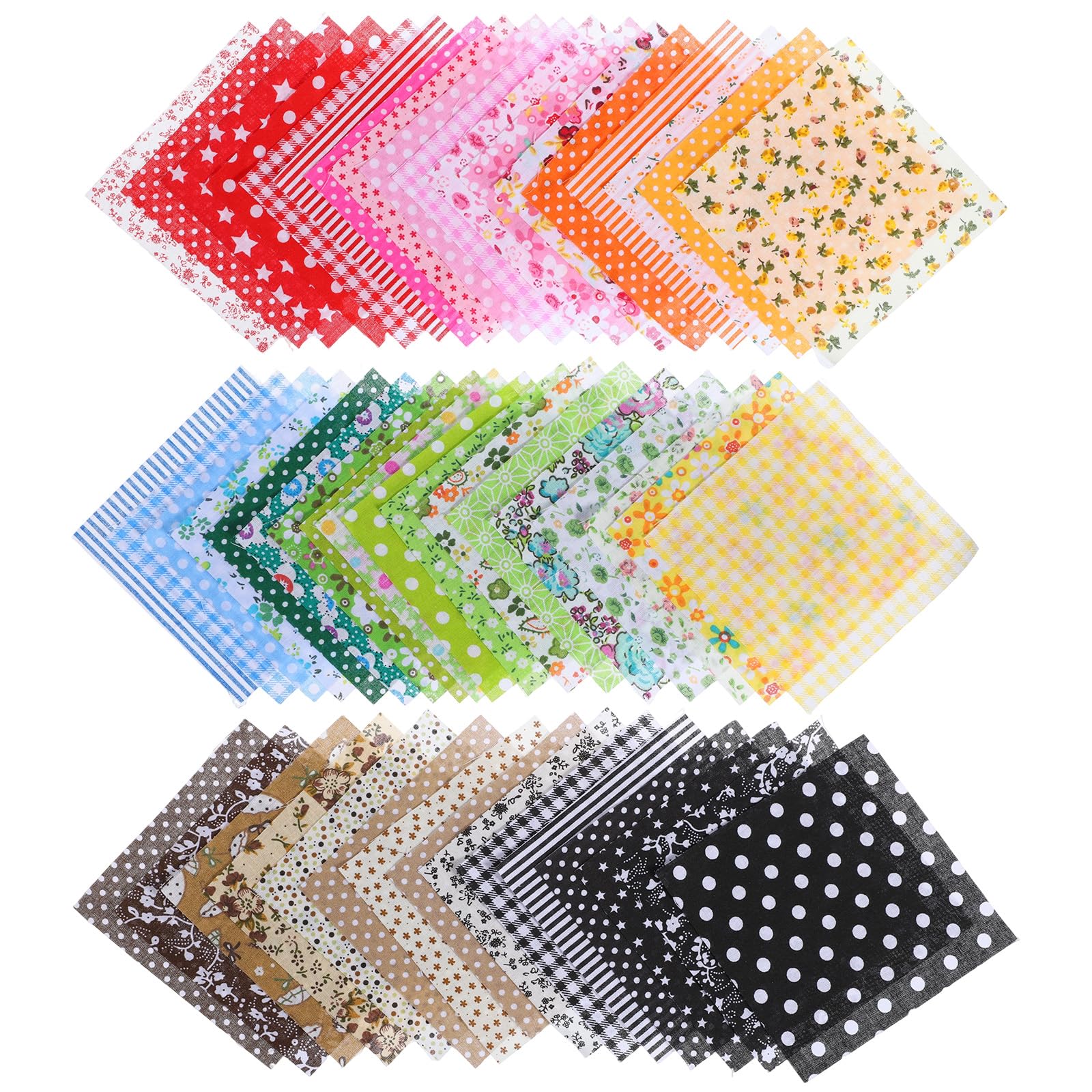 50PCS 4'' X 4'' Cotton Craft Fabric Squares