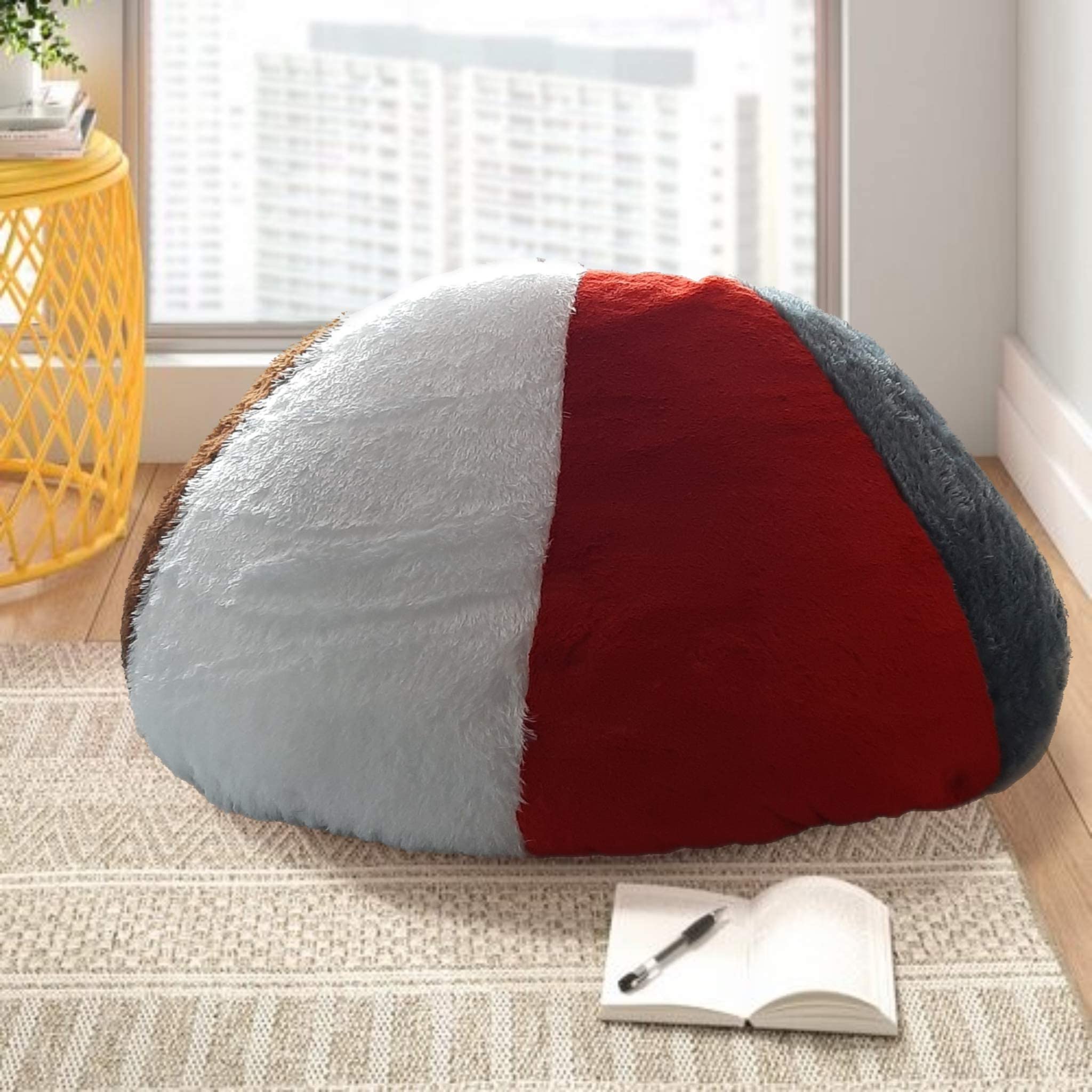 Designer Bean Bag Fur bean bag sofa Without Beans Very Attractive And Luxury fur and leather Beanbag bed bean bag Lounger bean bag couch best beanbag (Jumbo Size Bean Bag Cover, bean bag colorful) (B08HWVVVXT) Amazon Price History, Amazon Price Tracker