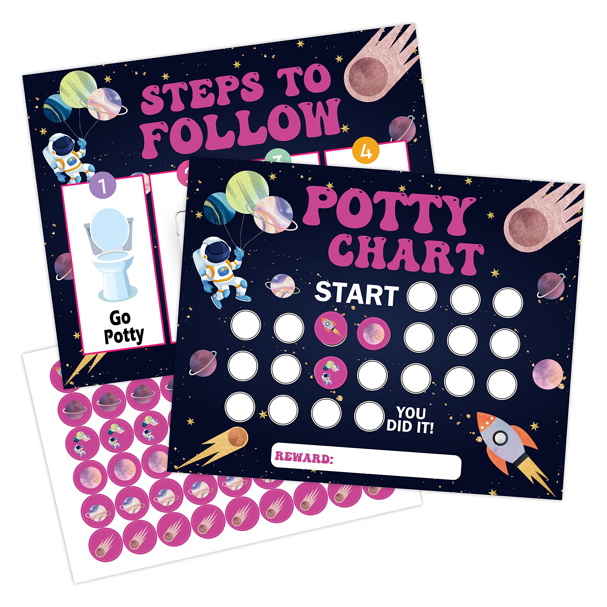 Potty Training Sticker Chart Step To Follow Outer Space Toilet potty-training-sticker-chart-step-to-follow-outer-space-toilet
