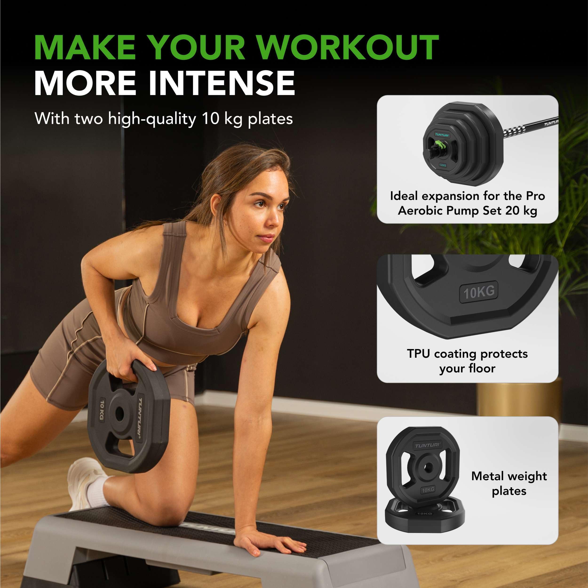 Tunturi Pro Aerobic Pump Gewichtenset 20kg - 10 kg Erweiterung