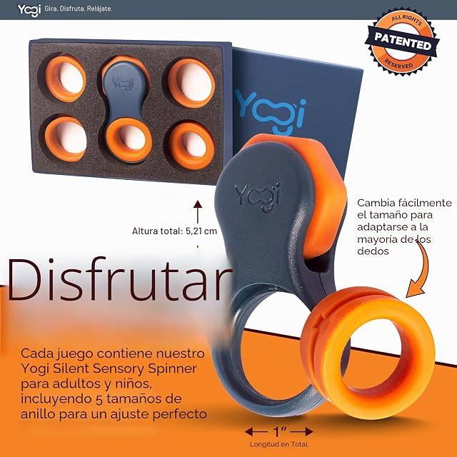 Foto 5 de 7 de Yogi Juguete antiestrés, hilanderos para Adultos, Alivio de la ansiedad, ADHD, Add y Autismo, Juguetes…