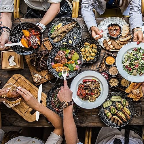 Miniatura 3 de Paquete de 800 Tenedores y cucharas de plástico blanco desechables extra pesados, cubiertos blancos resistentes, fiestas, cenas, servicios de