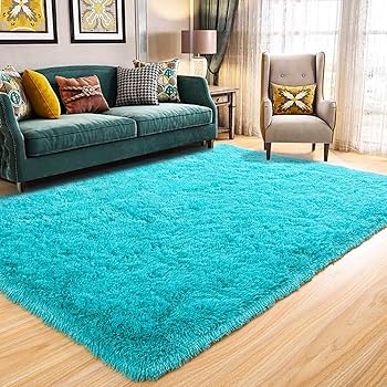 teal nursery rug