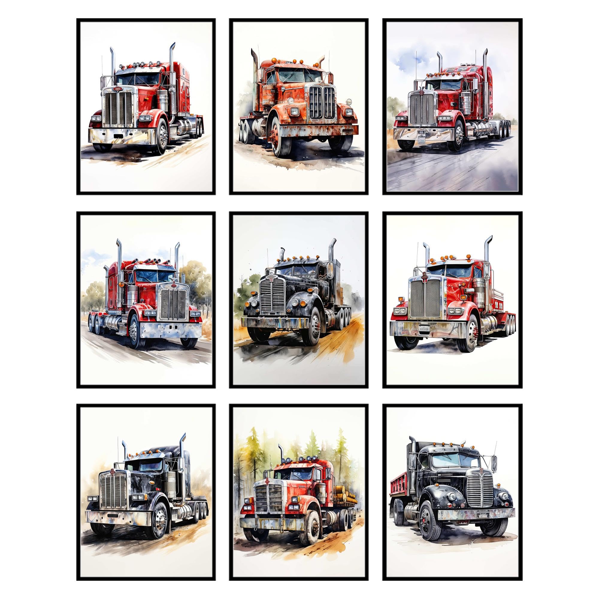 Décoration murale de camion pour chambre de garçon BigWig Prints posters - 8