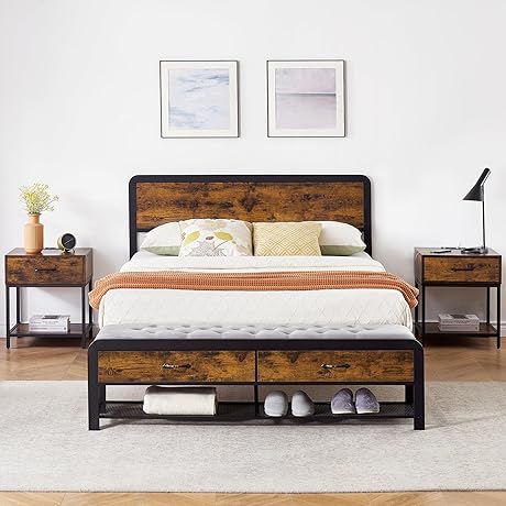 IDEALHOUSE Queen Bedroom Set: Serenity and Practicality Combined
