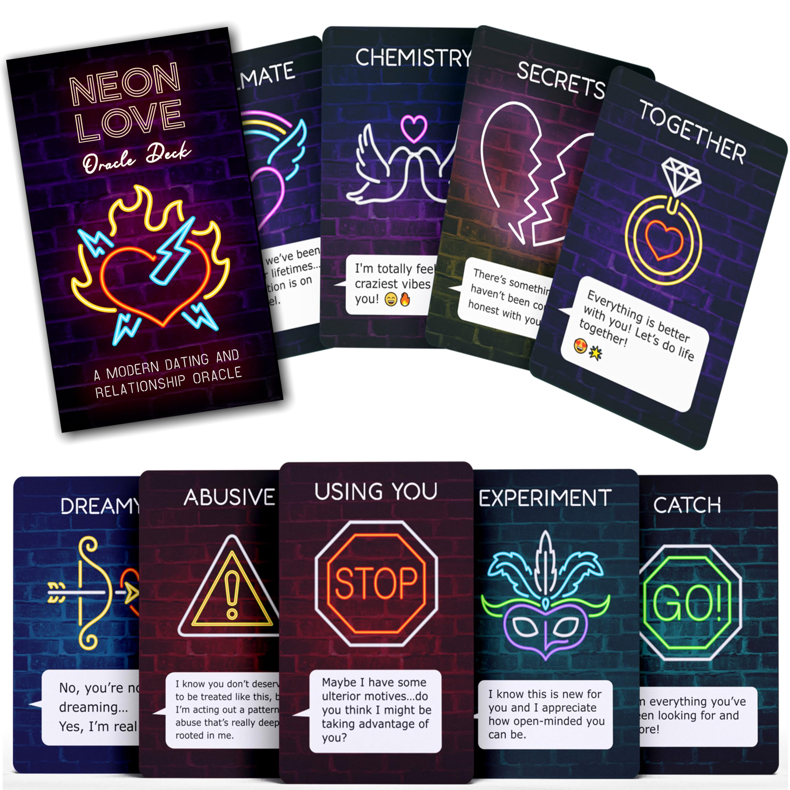 Amazon.com: Neon Love Oracle Deck: A Modern Dating and