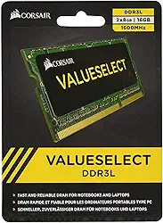 Corsair Kit de memória para laptop 16 GB (2 x 8 GB) 1600 MHz PC3-12800 204 pinos DDR3 SODIMM