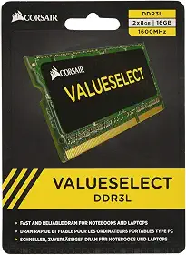 Corsair Kit de memória para laptop 16 GB (2 x 8 GB) 1600 MHz PC3-12800 204 pinos DDR3 SODIMM