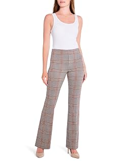 NIC ZOE Womens 31 Sketched Plaid Bootcut Pant