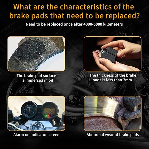 Miniatura 7 de Juego de 4 pastillas de freno de disco para 150cc 200cc 250cc ATV Dirt Bike Pit Bike Go Kart, Yerf-Dog Spiderbox 150cc GX150 go kart Gy6 49cc 50cc