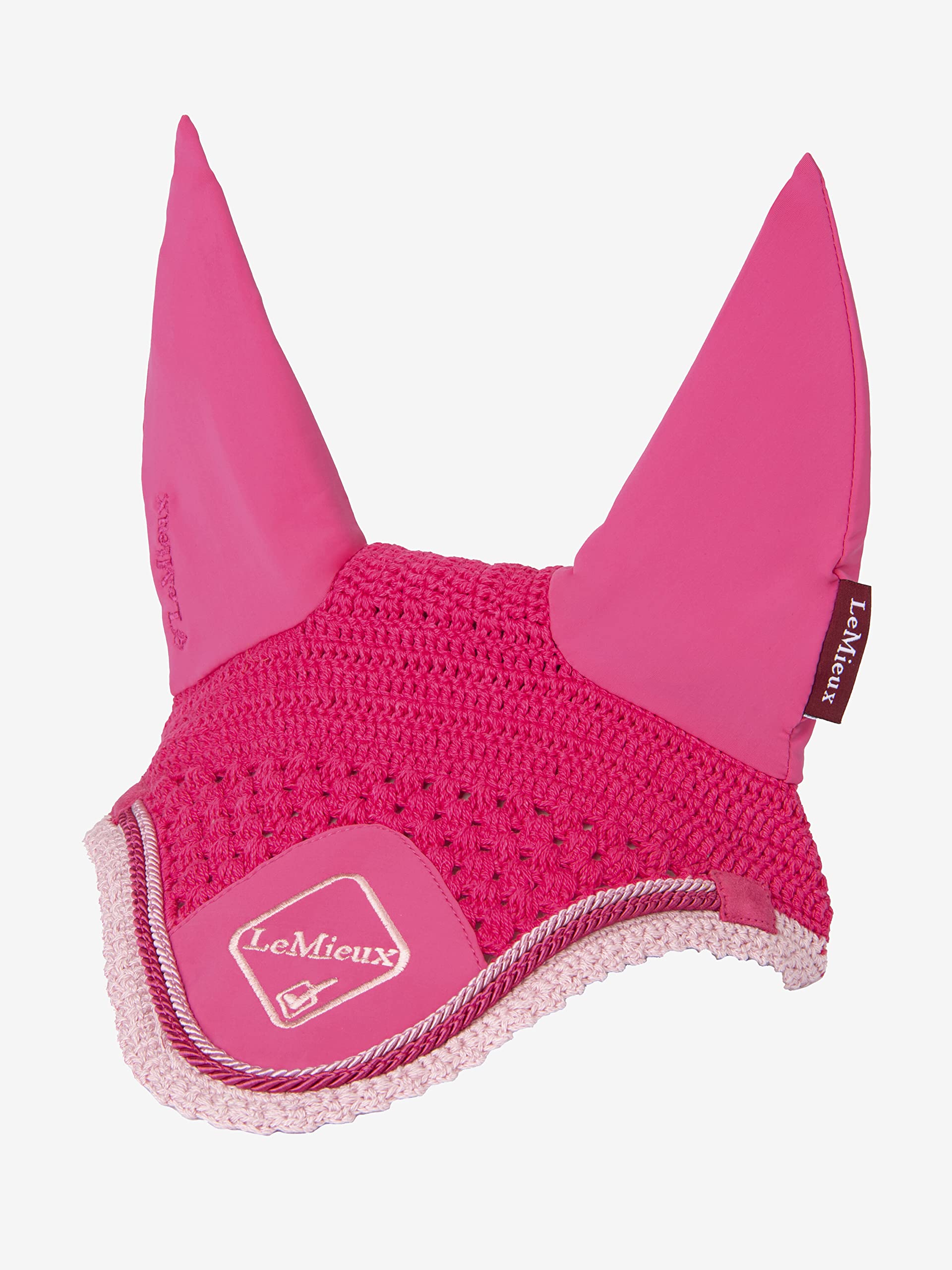 LeMieux Classic Crochet Fly Hood with Comfortable Lycra Ears - Sport Horse Wear for Competitive Rider — view 8