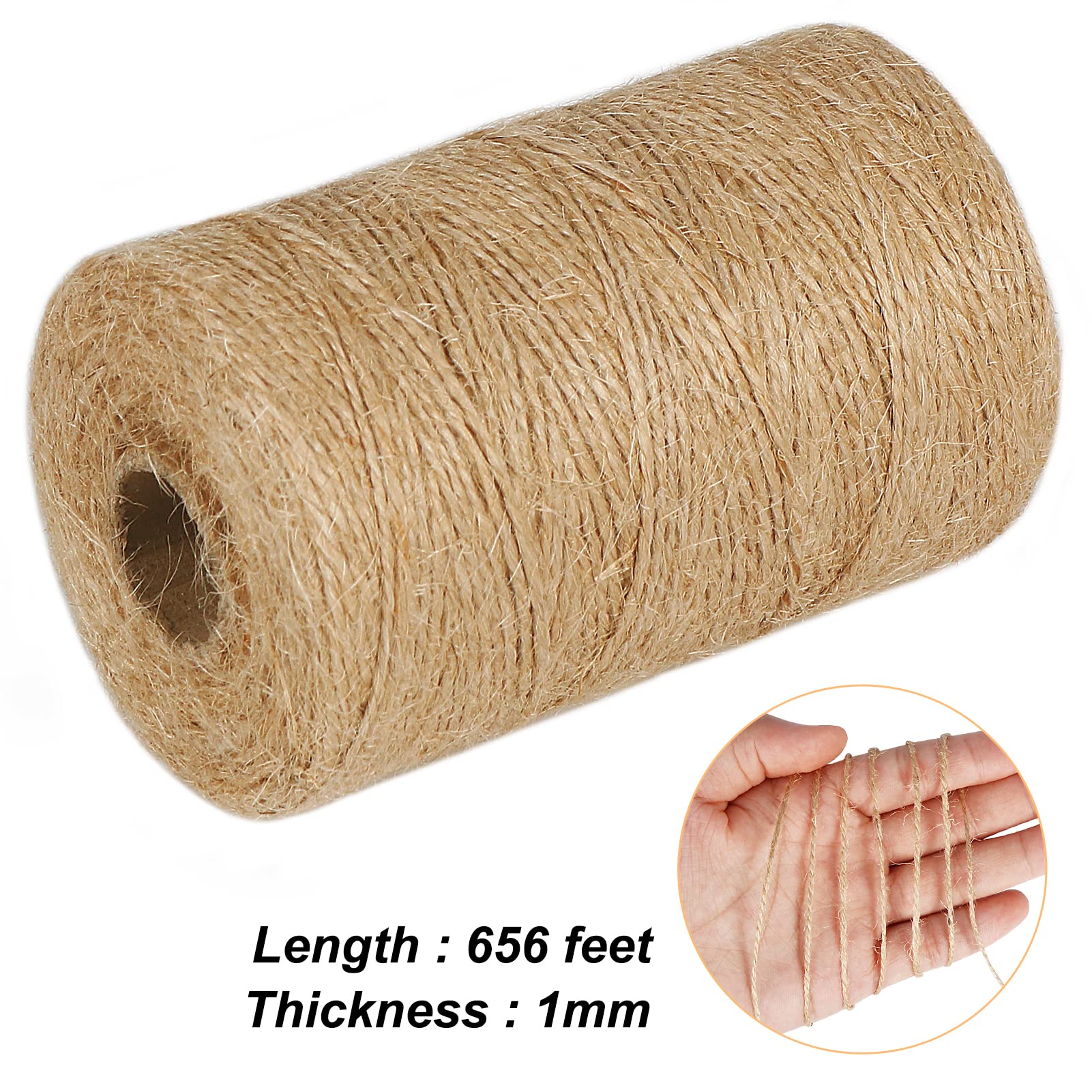 Besuche den Vivifying- Vivifying 200m Jute-Schnur, Braun Juteschnur für Garten Bilder Pflanzen Basteln in use