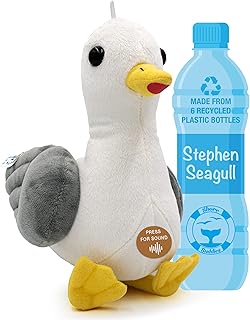 Shore Buddies: Stephen Seagull - 12" Plush Toy w/Authentic Animal Sounds, Donation Made w/Purchase, Stuffed Animal for Kids Babies & Toddlers
