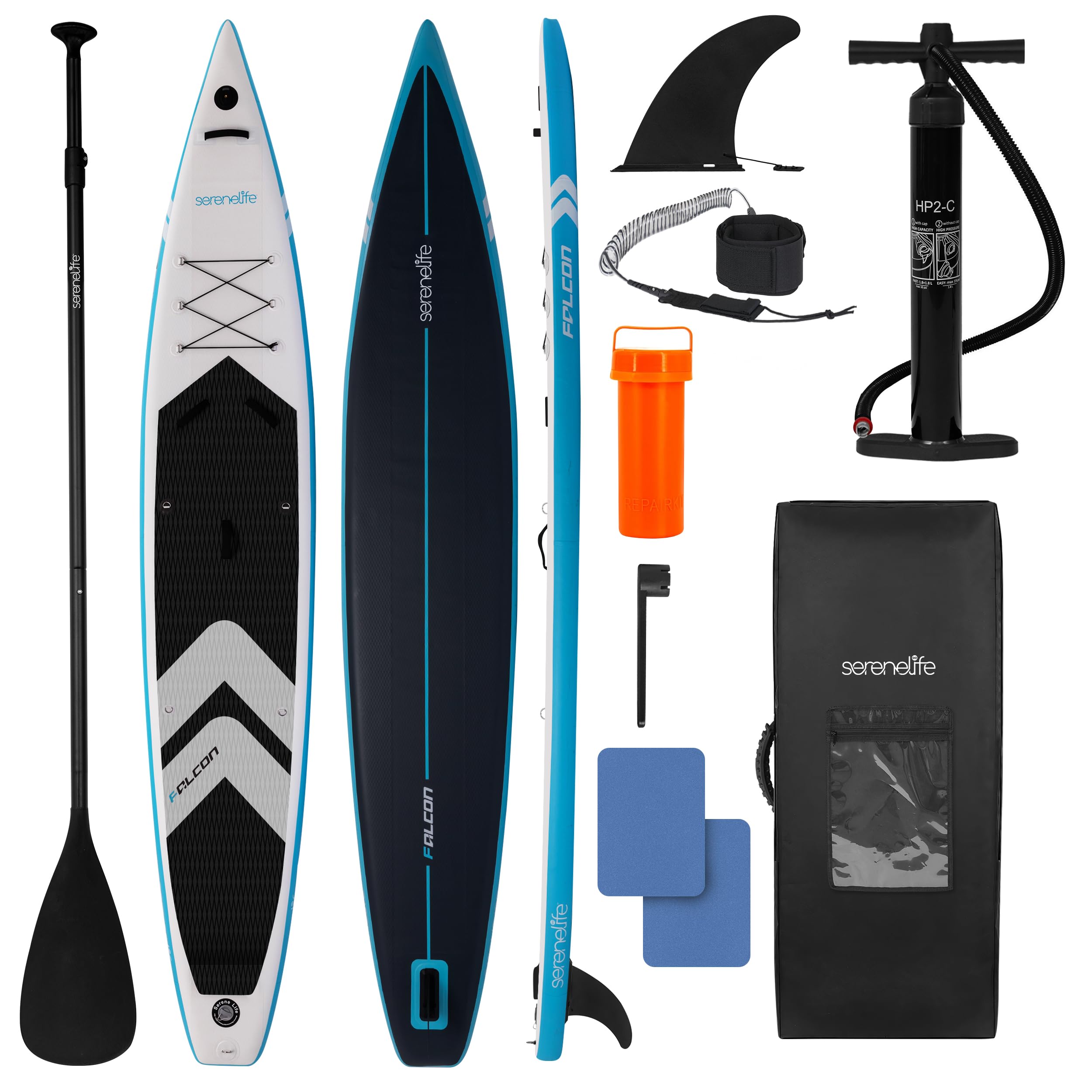 Amazon.com : SereneLife 14' Inflatable Stand Up Paddle Board for