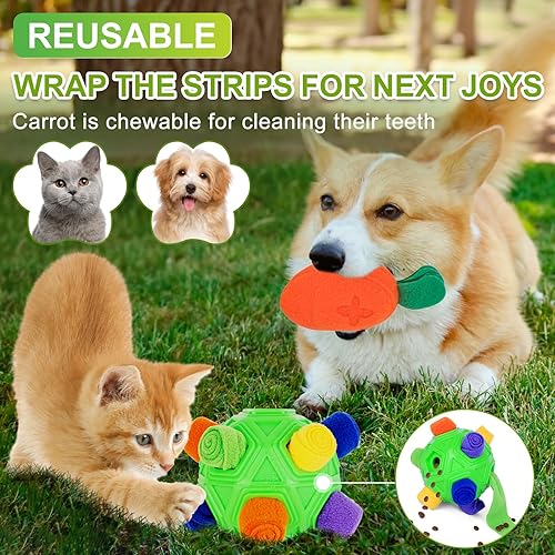 Miniatura 5 de TWOPER Dog Toys - Juguete interactivo de bola y rompecabezas para perros de cualquier tamaño, fomenta las habilidades naturales de búsqueda de