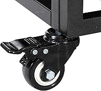 Vista 9 de 52" Heavy Duty Dog Crate for Large Dogs Double Door with Top Opening Durable Metal Pet Kennel with 4 Lockable Wheels