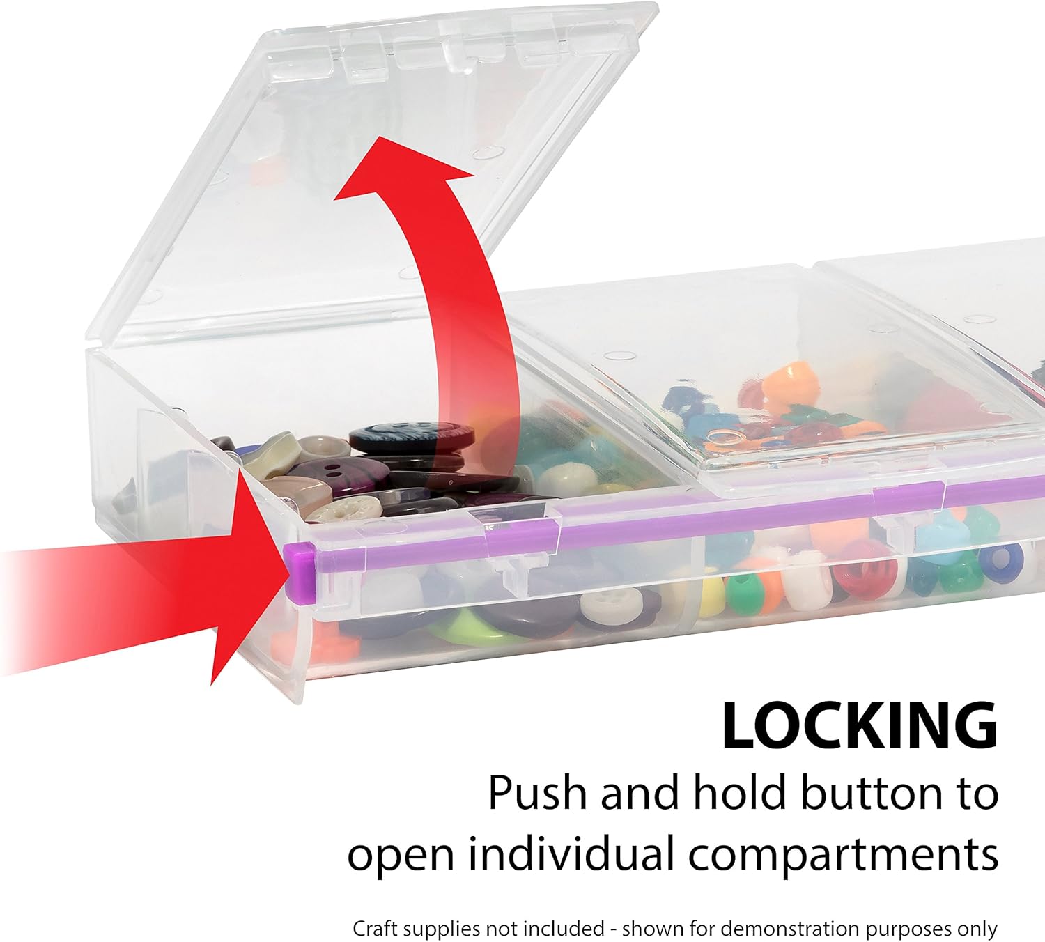 CRAFT MATES Bead Organizer and Plastic Storage Containers For Crafts