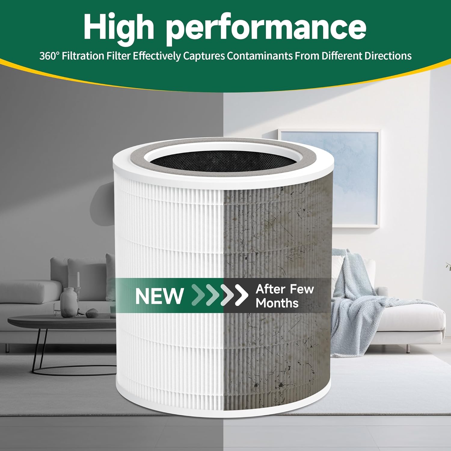 1-Pack R0010 Replacement Filter Compatible with Puraclenz Core 750 Purifier, 3-in-1 Filtration System - Image 5