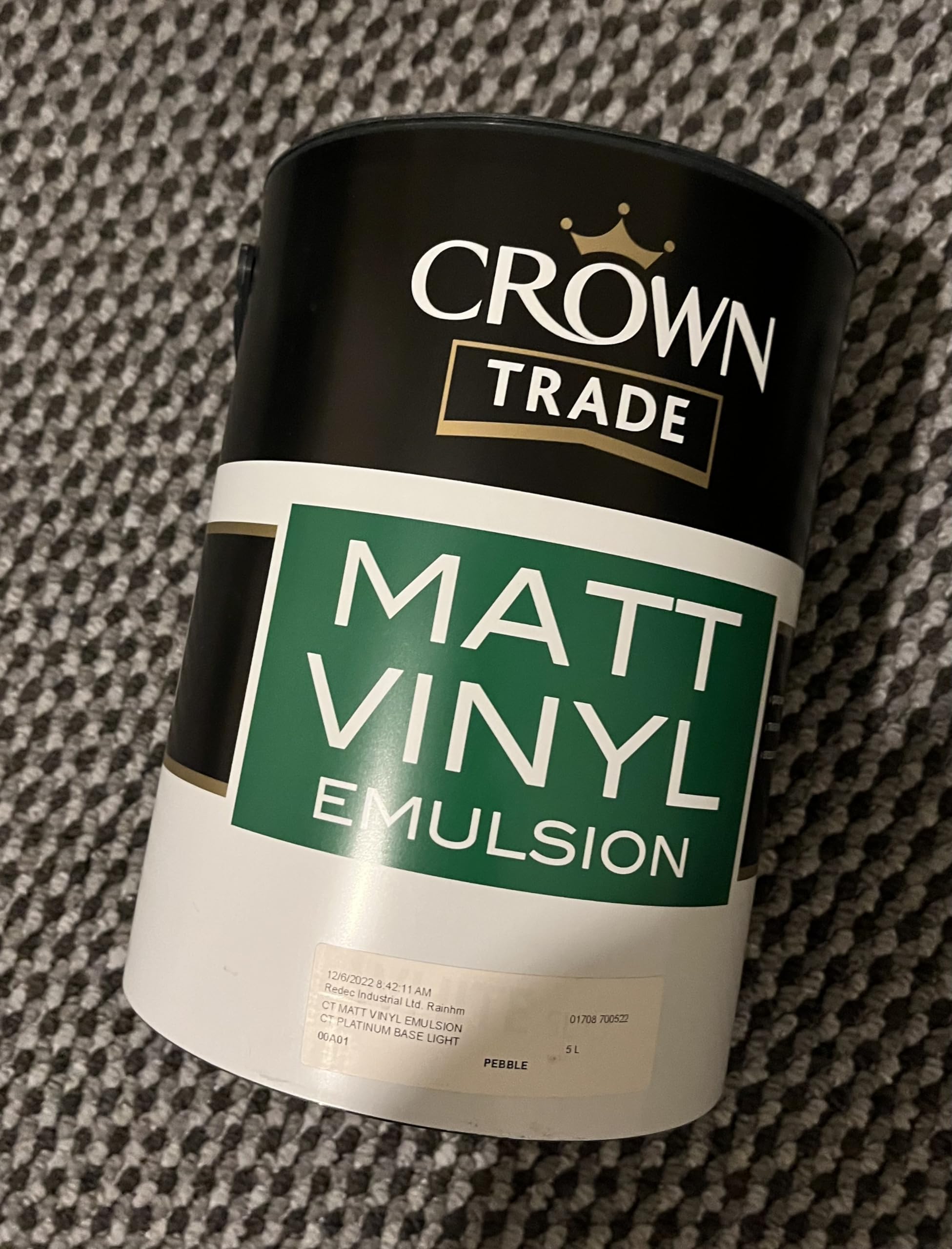 Crown Trade White Vinyl Matt 5L