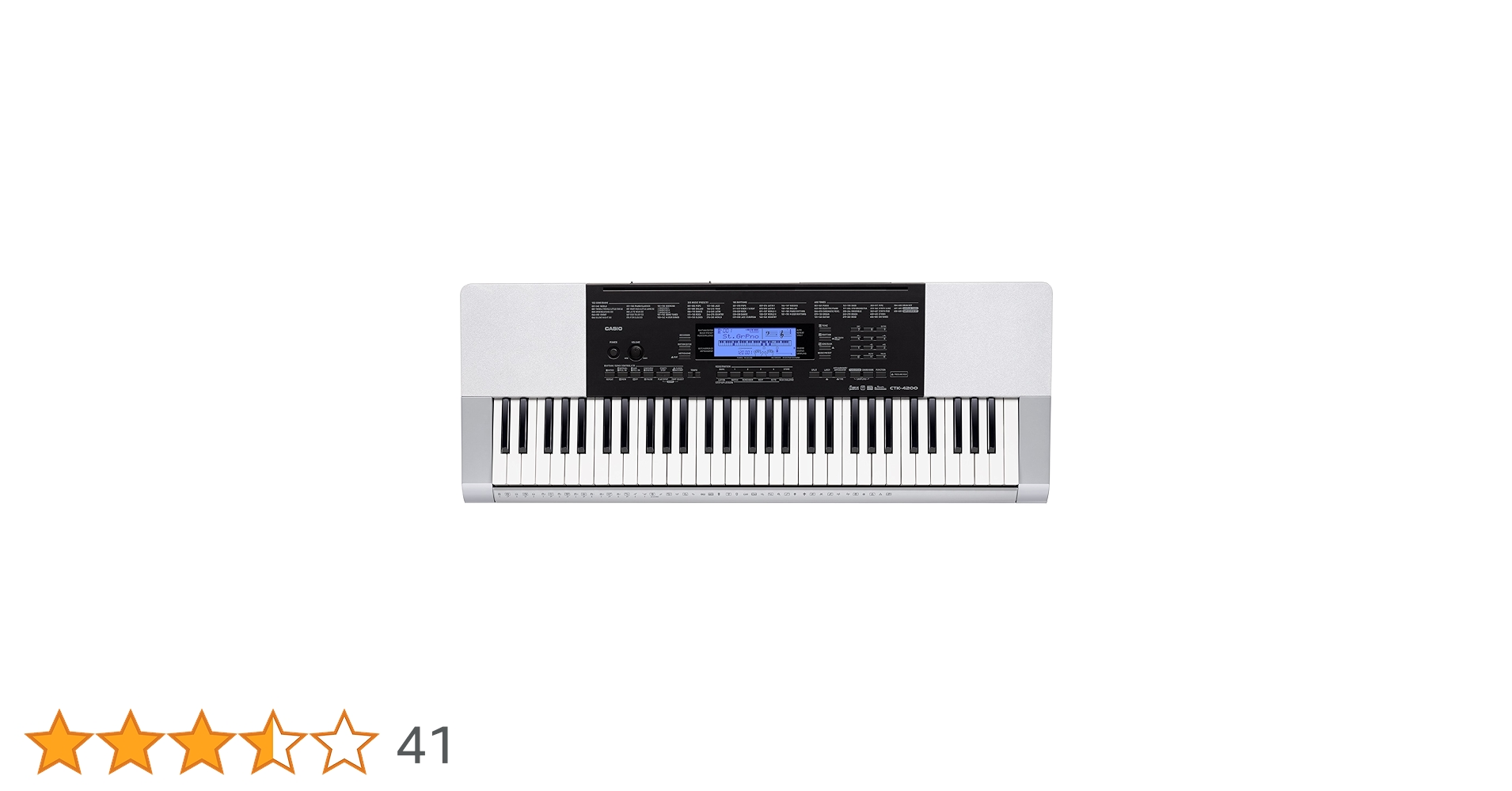 【動作確認済】カシオ　電子キーボード　CTK-4200 スタンド付 Amazon.co.jp: カシオ 電子キーボード 61標準鍵 ベーシック