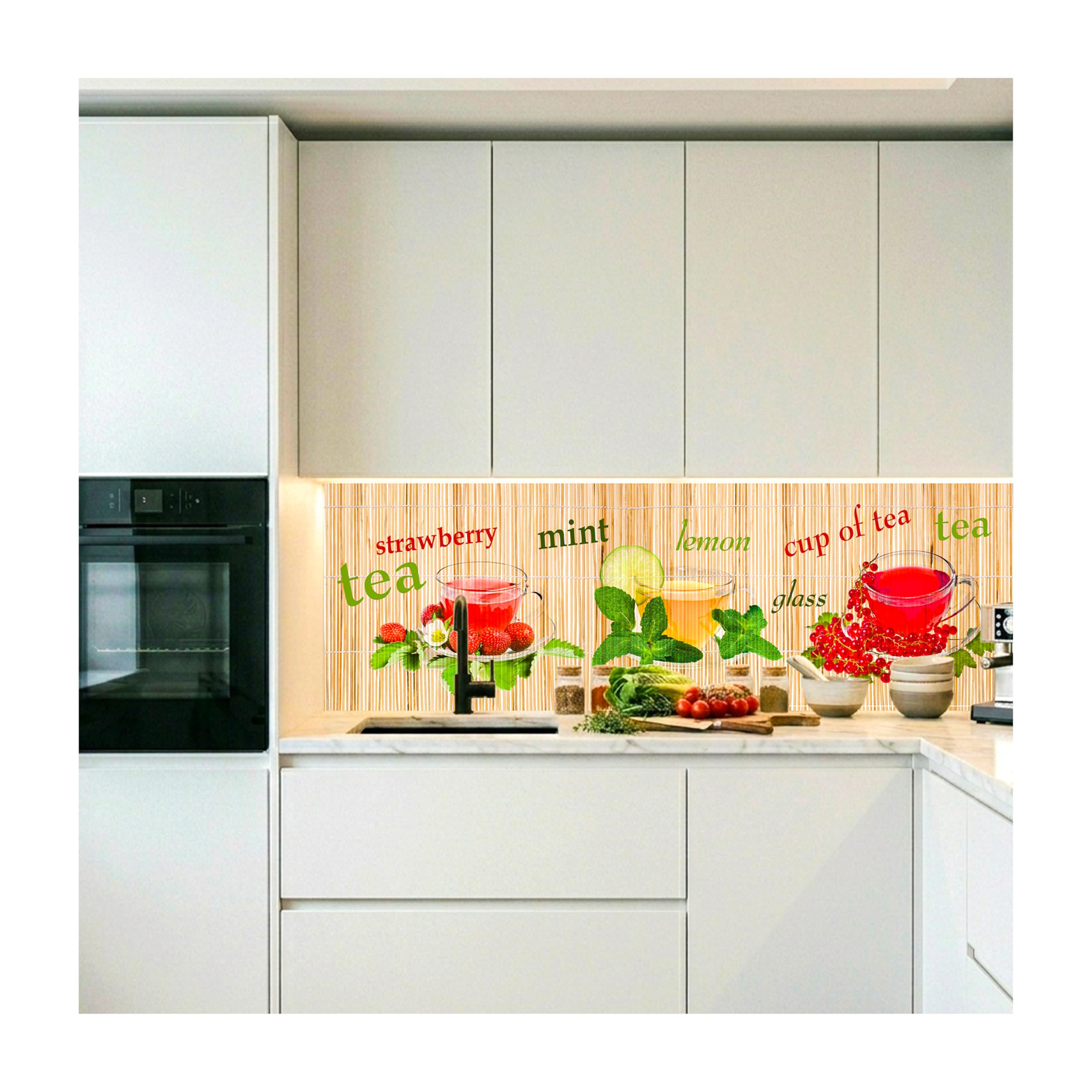 Dimex Küchenrückwand Folie selbstklebend Tee | Klebefolie - Dekofolie - Spritzschutz für Küche | Made in EU - 180 cm x 60 cm