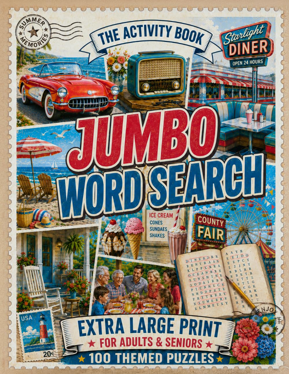 Jumbo Easy Word Search Book for Adults & Seniors: 100 Extra Large Print Wordsearch Puzzles for Peaceful Relaxation - Word Find (Word Find Books For Adults)