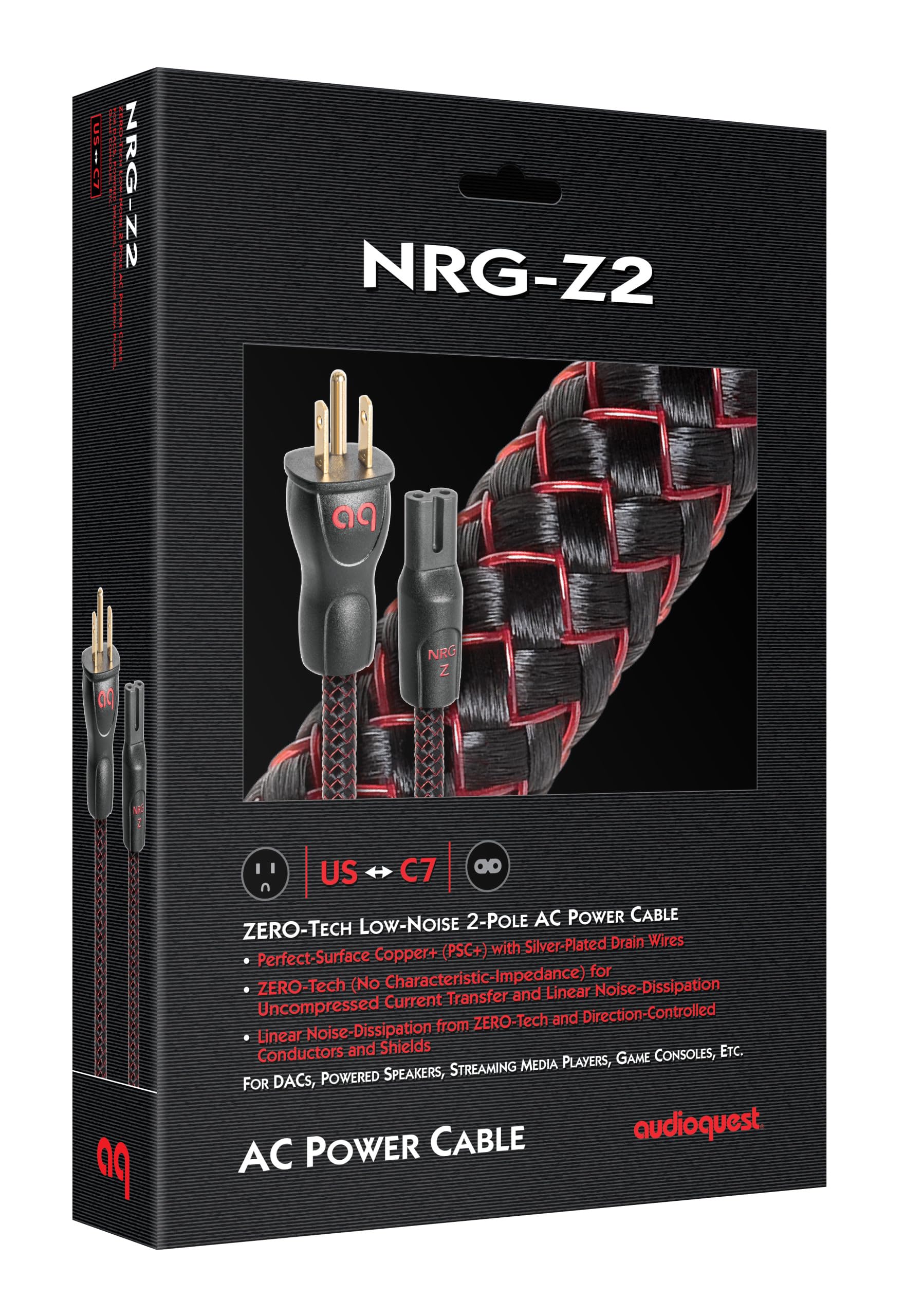 Amazon.com: AudioQuest NRG-Z2 Power Cable (2m, 1 x C7 > 1 x