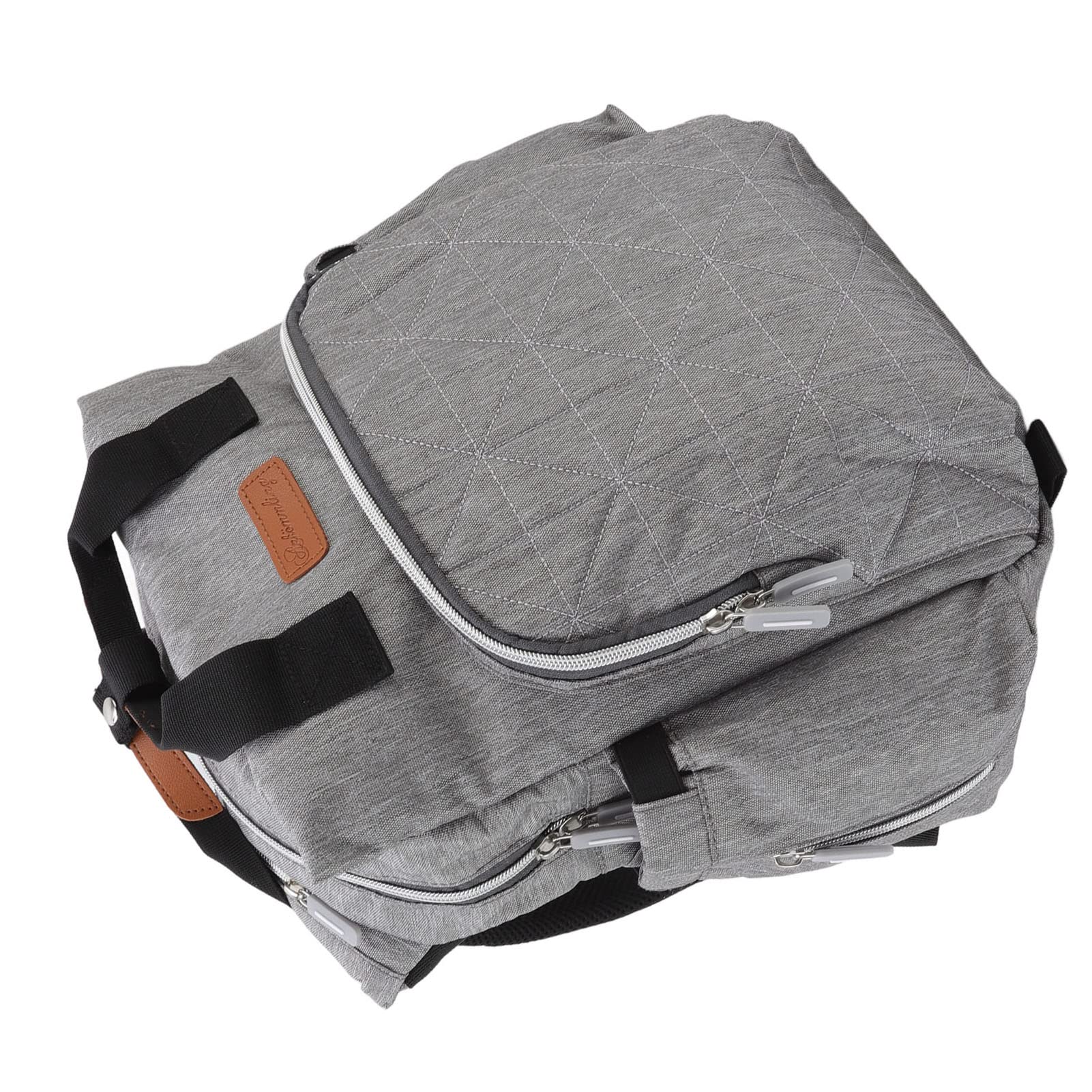 Bolsa de pa ñ ales para BEB é s Mochila multifunci ó n 20L Gran Capacidad T (Gris)