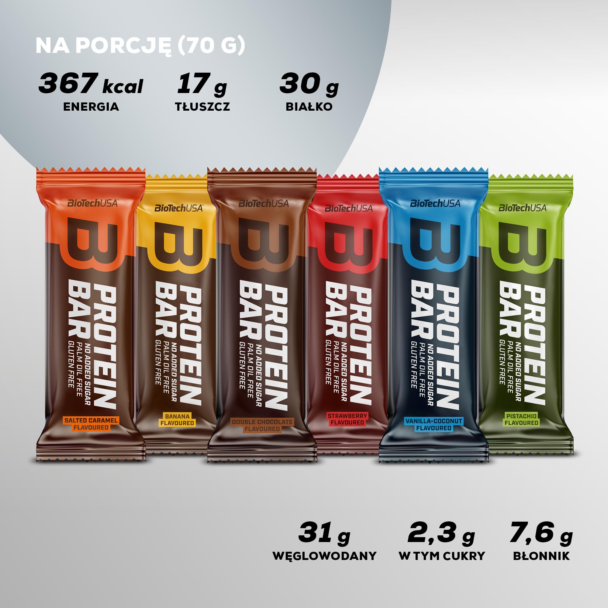 BioTech USA Protein Bar, 16 x 70 g Riegel (Strawberry)