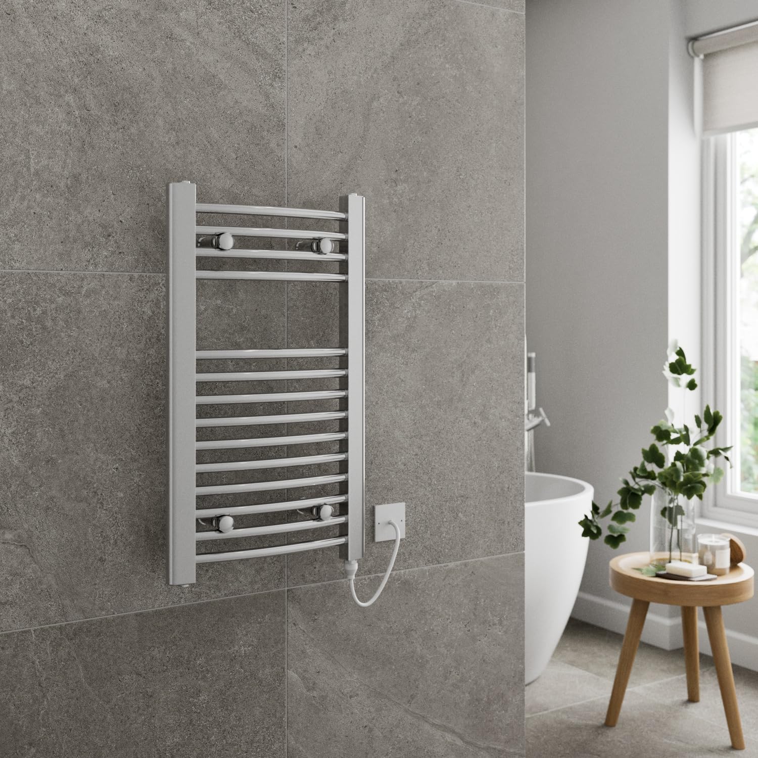 Curved 700 x 400mm - 150W Chrome