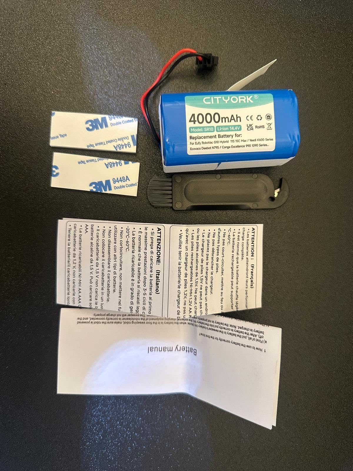 Batteria 4000mAh 14.4V Per Robot Aspirapolvere | Compatibile Con Proscenic, Lefant, Ultenic - Foto 4