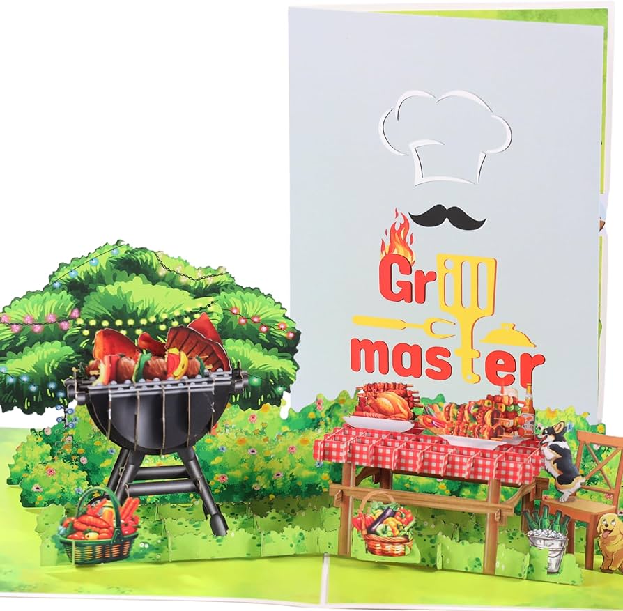 amazon-com-bbq-father-s-day-pop-up-card-3d-party-grill-happy-fathers-day-card-party-birthday-card-for-him-dad-men-husband-brother-father-grandpa-friendship-size-8-x-6-inch