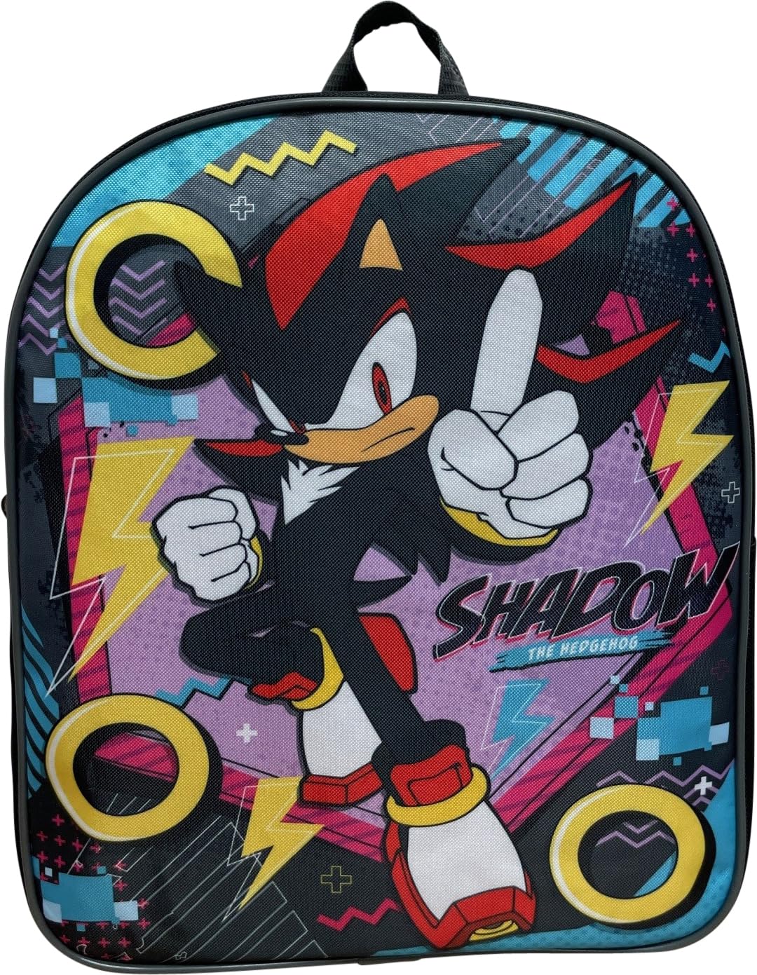 Ruz Blue-Red Sonic The Hedgehog 12" Kid's Backpack, Sonic - Shadow School Bag, M, Shadow