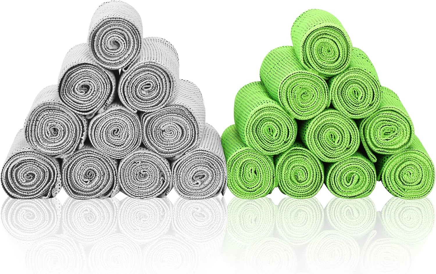 Cooling Towel 20 Pack (40"x12") Ice Towels, 160GSM Soft Breathable, Super Absorbent, Quick Cold Towel, for Bowling, Yoga, Travel, Camping, Golf, Football, Hiking, Outdoor Work