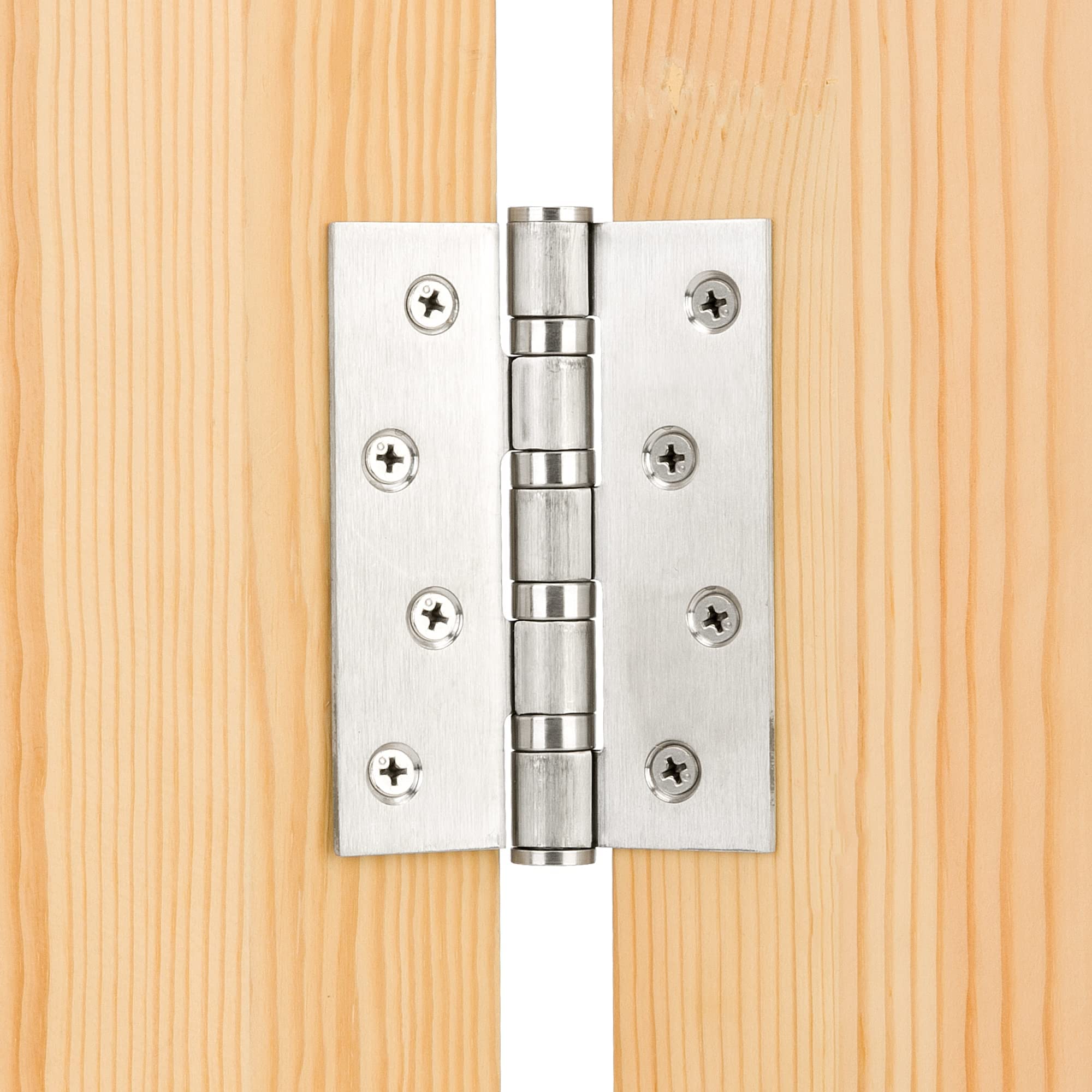 WELLOCKS Edelstahl Scharniere 3 Stück - 10x7.5cm 3mm Dick Für Schwere Türen