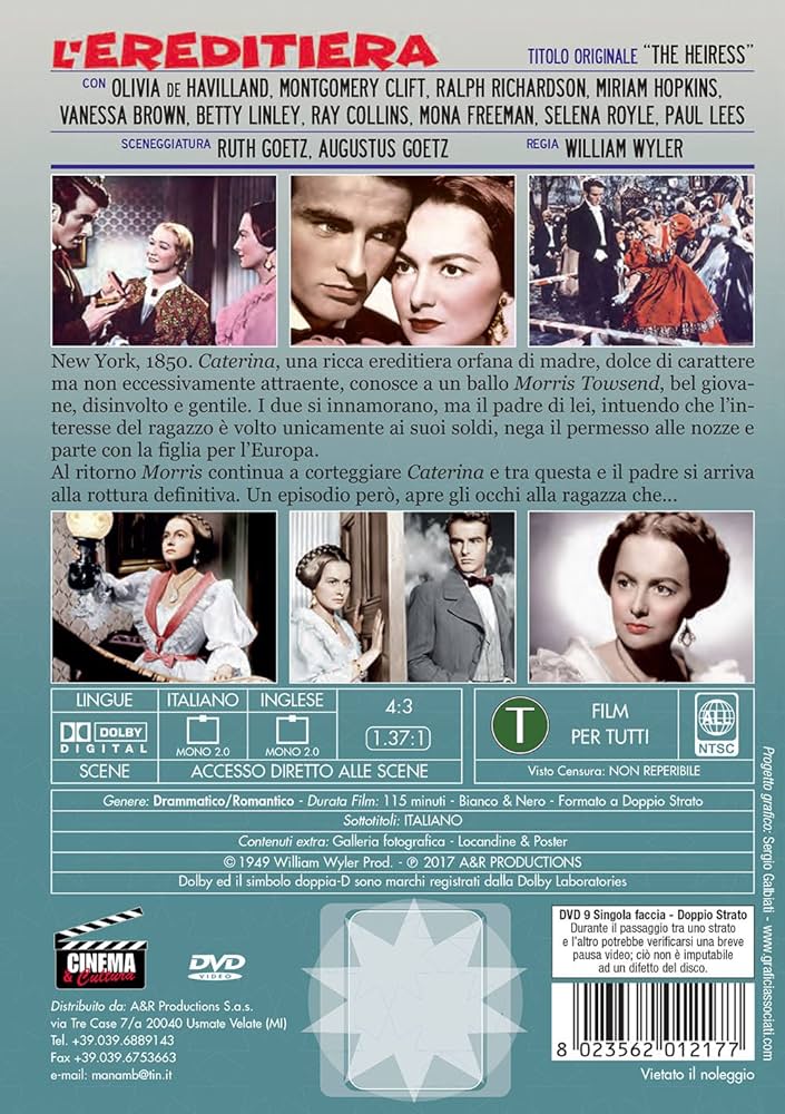 l'ereditiera dvd Italian Import: Amazon.ca: Movies & TV Shows