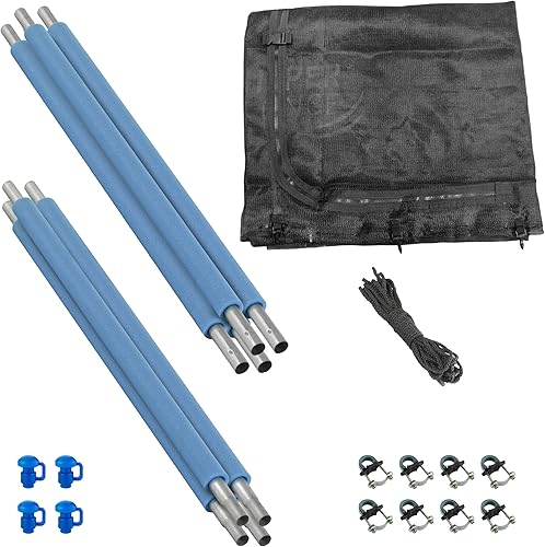 Kit de repuesto para cercado de trampolines, negro