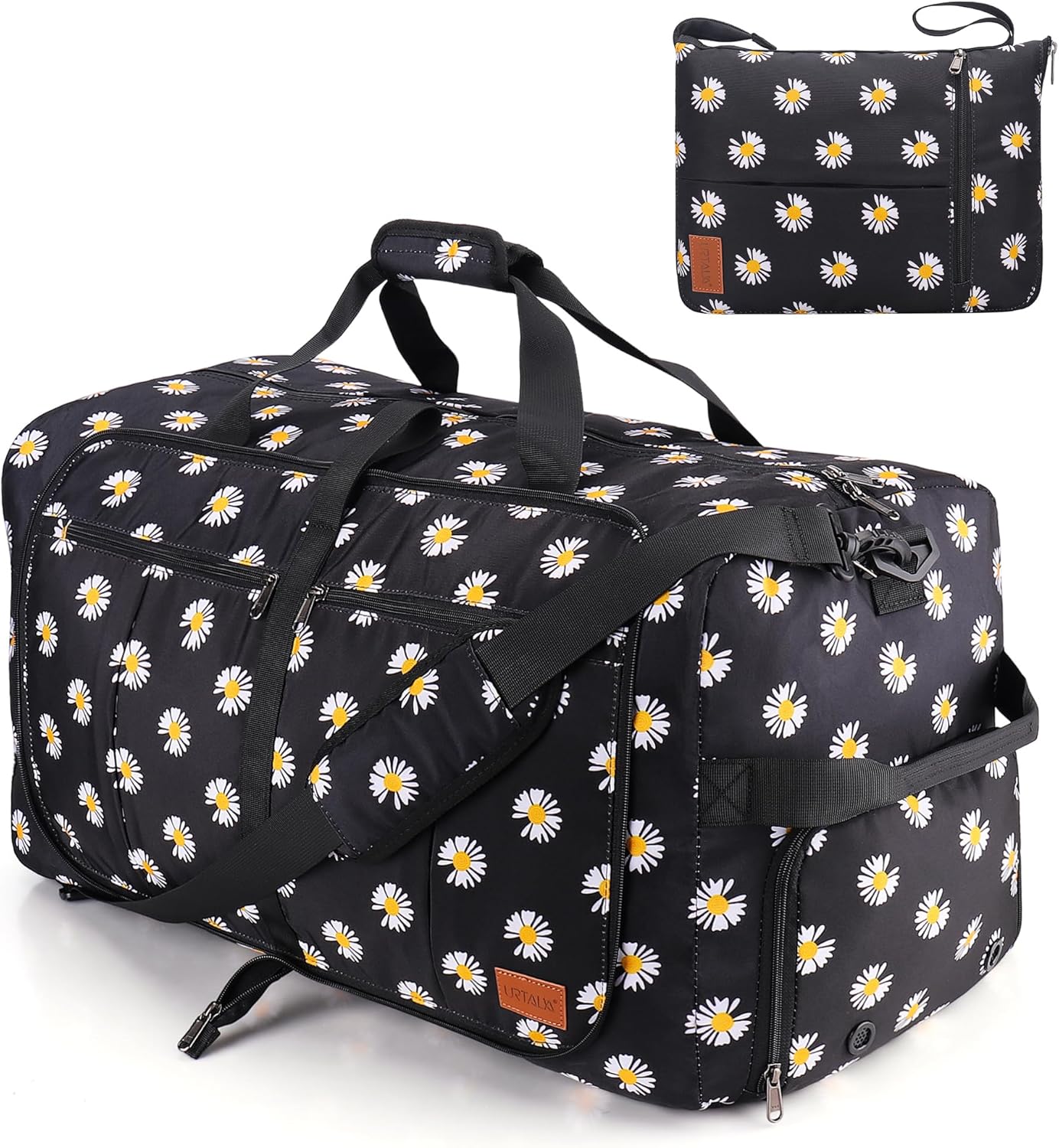 Urtala Travel Bag for Men & Women, 120L Foldable Duffel Bag Holdall Tote Carry on Luggage Weekend Overnight Bag with Shoe Compartment & Shoulder Strap, Lightweight Waterproof Urtala Travel Bag for Men & Women, 120L Foldable Duffel Bag Holdall Tote Carry on Luggage Weekend Overnight Bag with Shoe Compartment & Shoulder Strap, Lightweight Waterproof