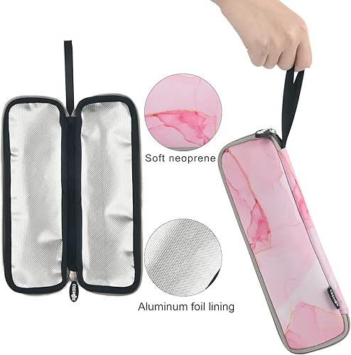 Miniatura 3 de Cosmos Bolsa de transporte portátil reutilizable de viaje, estuche de almacenamiento de cubiertos, organizadores para cuchara de paja, tenedor,