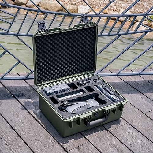 Miniatura 6 de Lykus Titan M400 - Funda rígida impermeable para DJI Mavic 4 Pro, DJI RC Pro 2RC2, se adapta a hasta 6 baterías y accesorios en Fly More