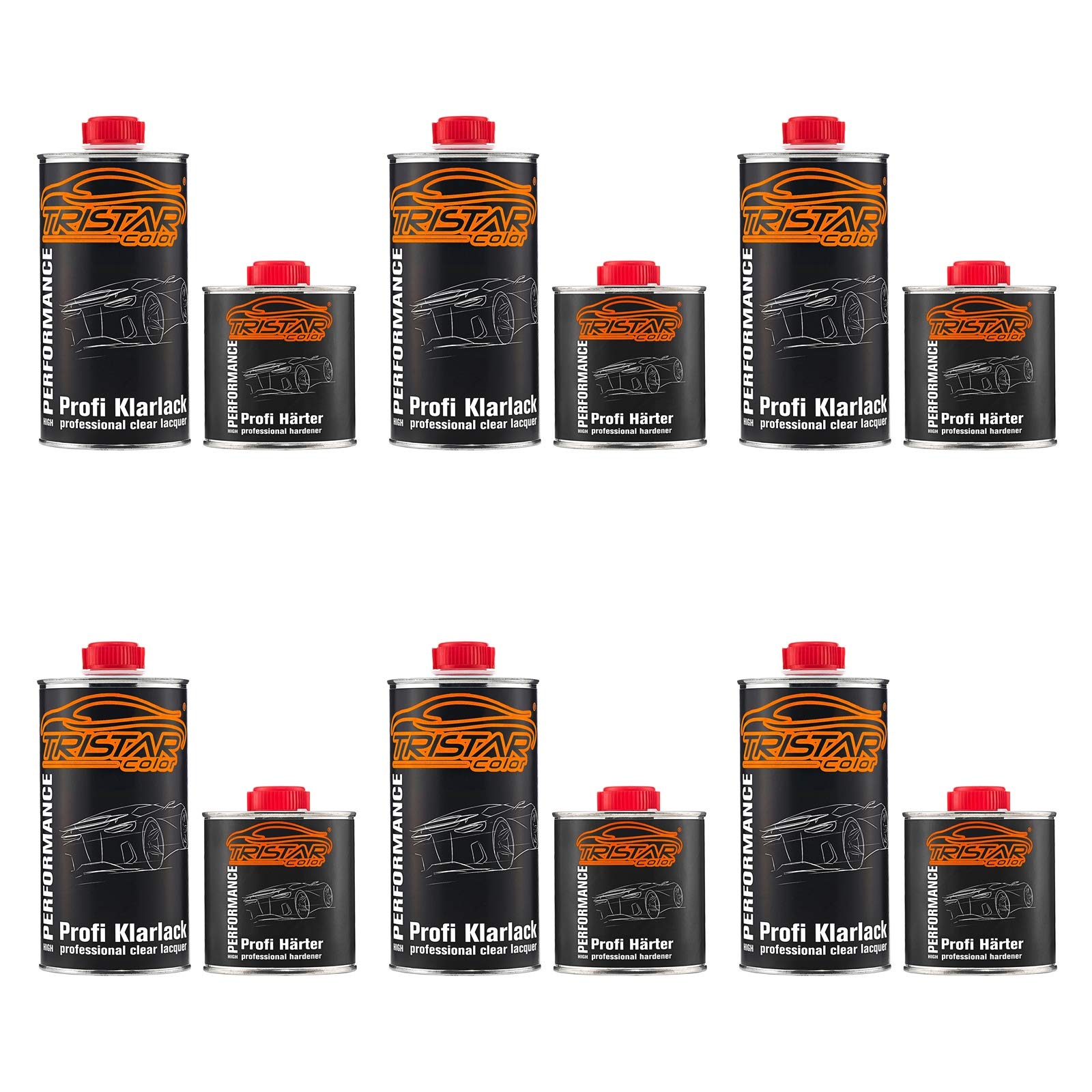 TRISTARcolor 4,5 Liter 2K Klarlack Autolack hochglänzend HS incl. Härter