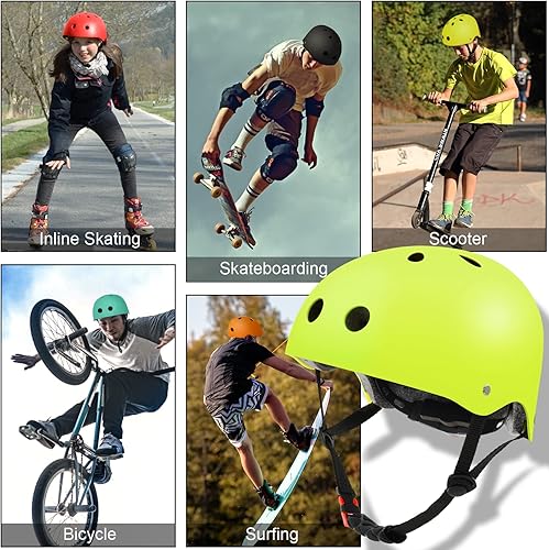 Miniatura 6 de Casco de patineta, casco de bicicleta para niños, jóvenes y adultos, certificado CPSC, ajustable para patineta multideporte, patinaje, ciclismo,