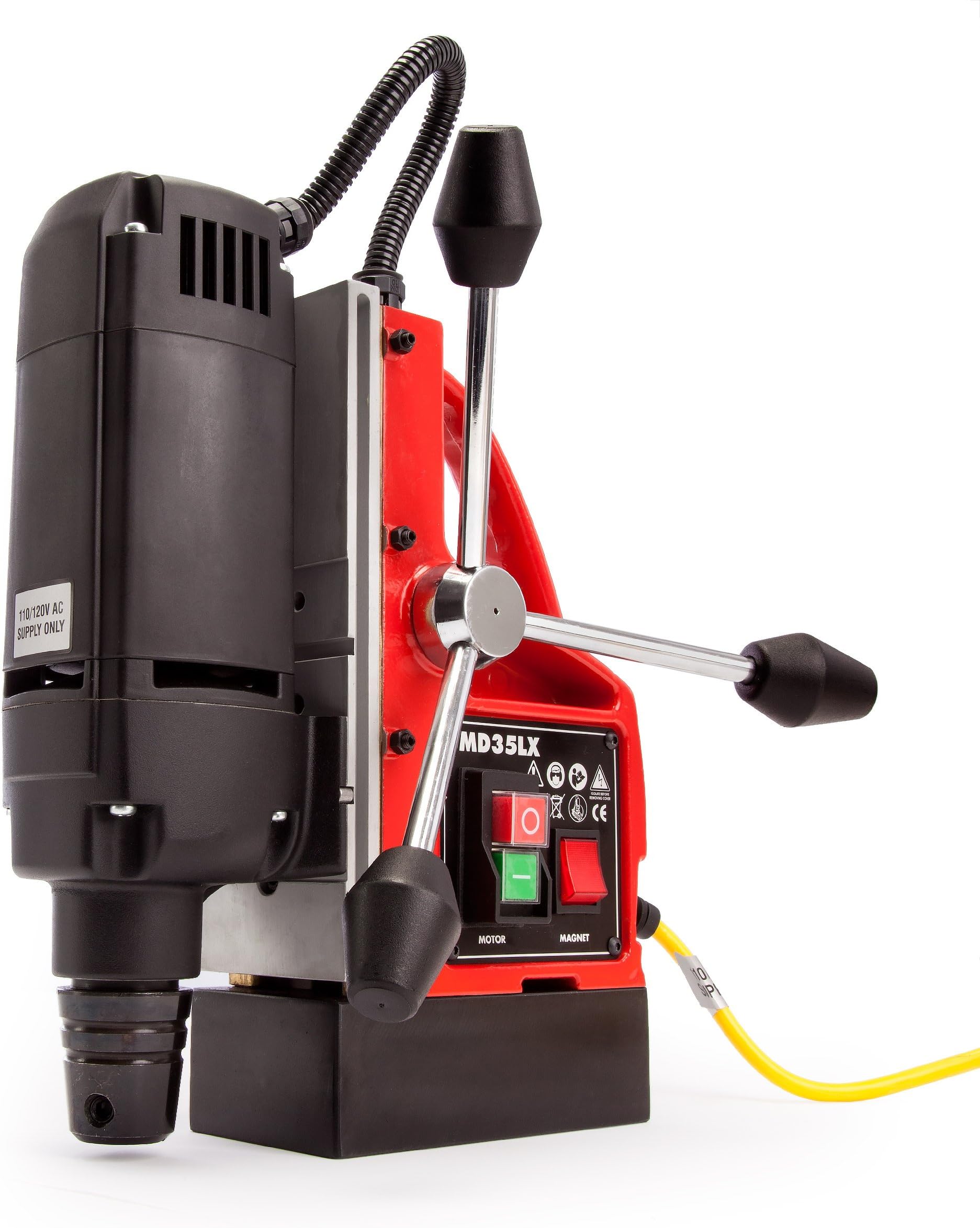 Alfra MD35LX-110V Magnetic Drilling Machine, 240 V, Black