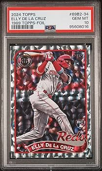 Amazon.com: Graded 2024 Topps Elly De La Cruz #89B2-34 1989 Topps