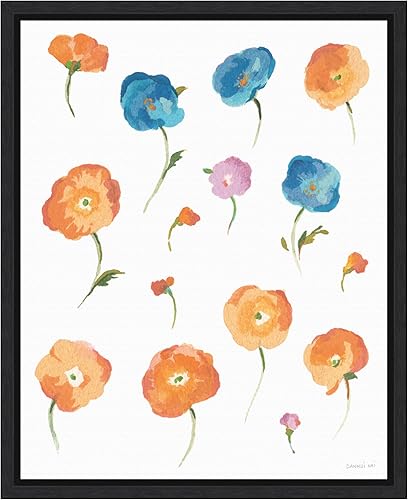 Miniatura 14 de Amanti Art Framed Canvas Wall Art 28x23 Retro Flowers II by Danhui Nai, Framed Wall Art Canvas, Flowers Artwork, Traditional Decor, Medium Poster