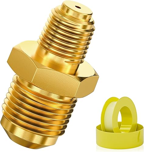 Vista 18 de Manguera reguladora de propano de alta presión de 15 pies con medidor, regulador de tanque de propano ajustable de 0 ~ 30 PSI, acero inoxidable