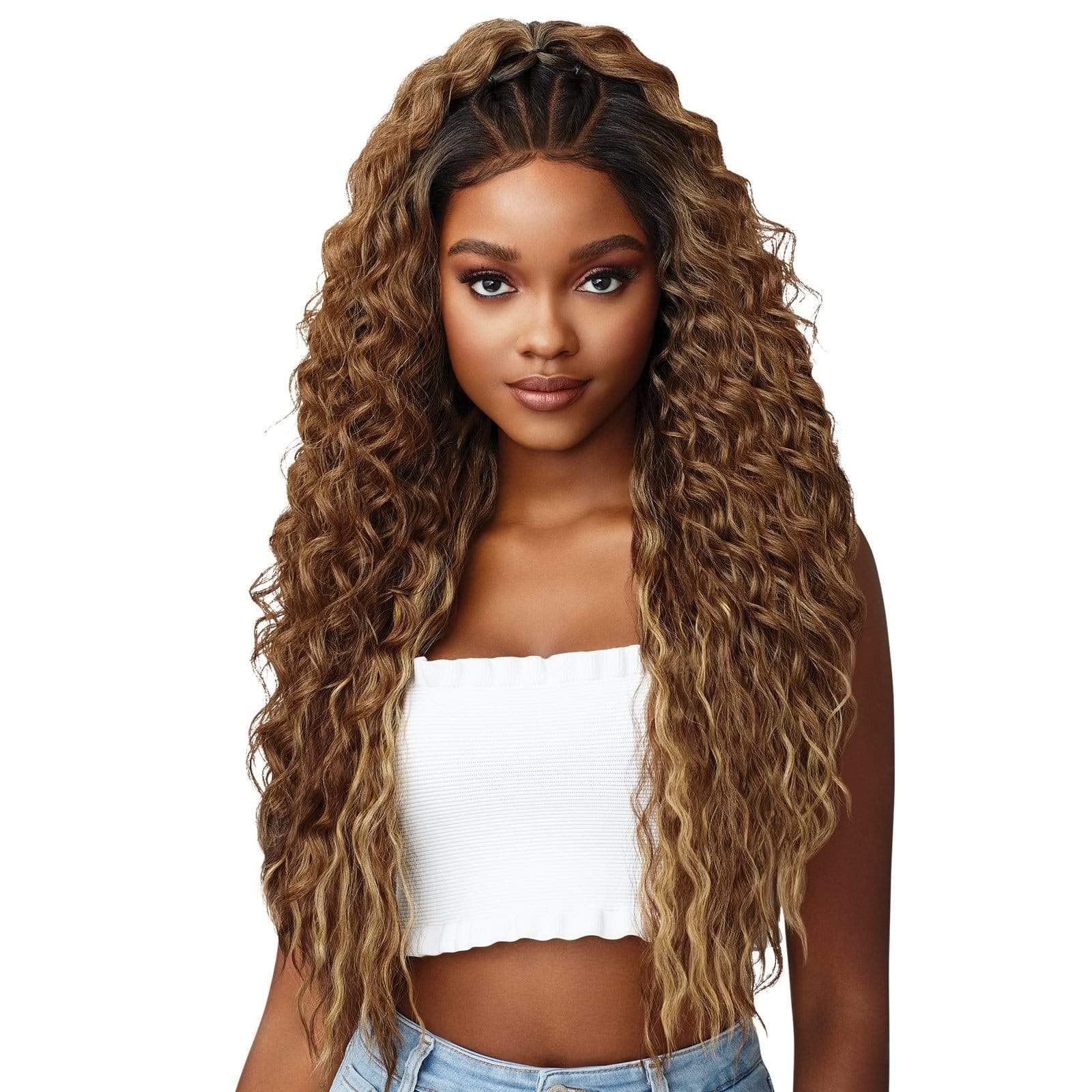 Lace Front Wig with Faux Scalp 13x6 Hand-Tied Heat Resistant Innovation Fake scalp wigs virgin hair glueless 13x6 fake  main image 2